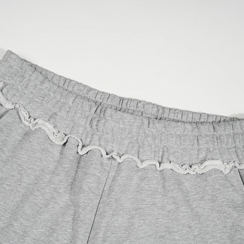 Distressed Leopard Baggy Shorts-623