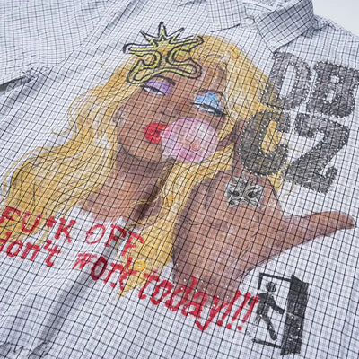 Chemise frangée Bling Anti-travail-687