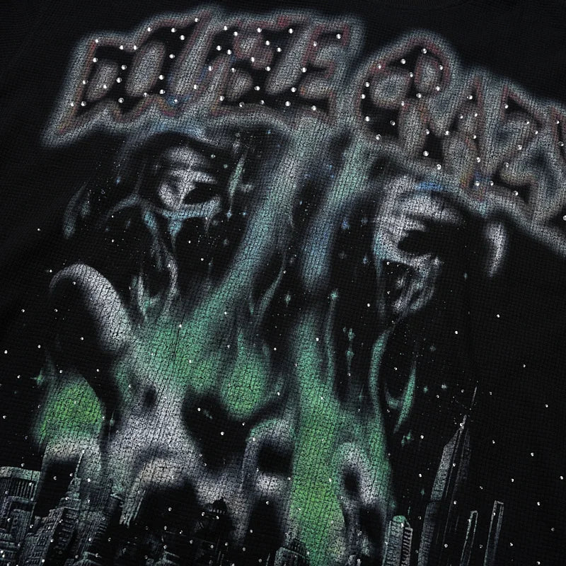 Rhinestone Burning City L/S-713