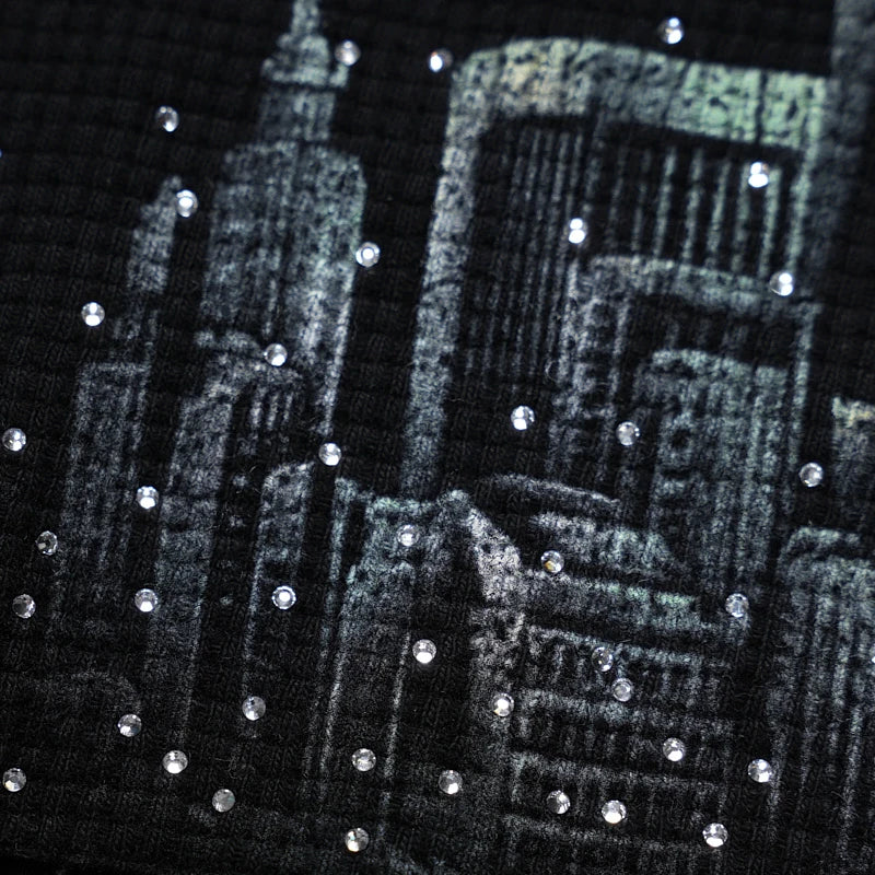 Rhinestone Burning City L/S-713