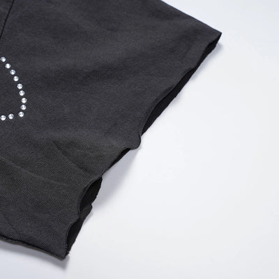 T-shirt Skyline Monster à ourlet brut-702