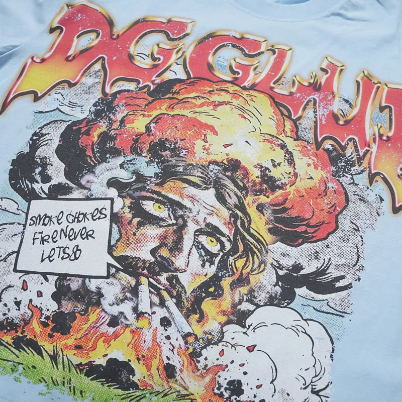 Camiseta holgada Sorona Comic Smoke-588