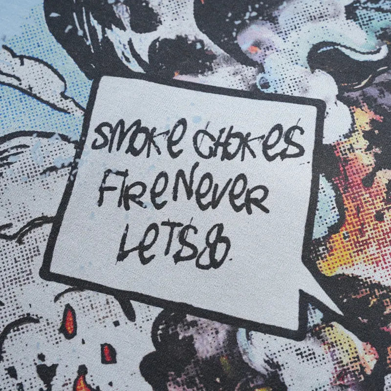 Camiseta holgada Sorona Comic Smoke-588