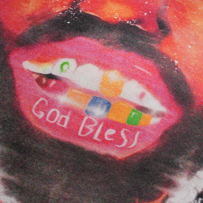 T-shirt Coupe Boxy Sparkle Grillz Rockstar-595