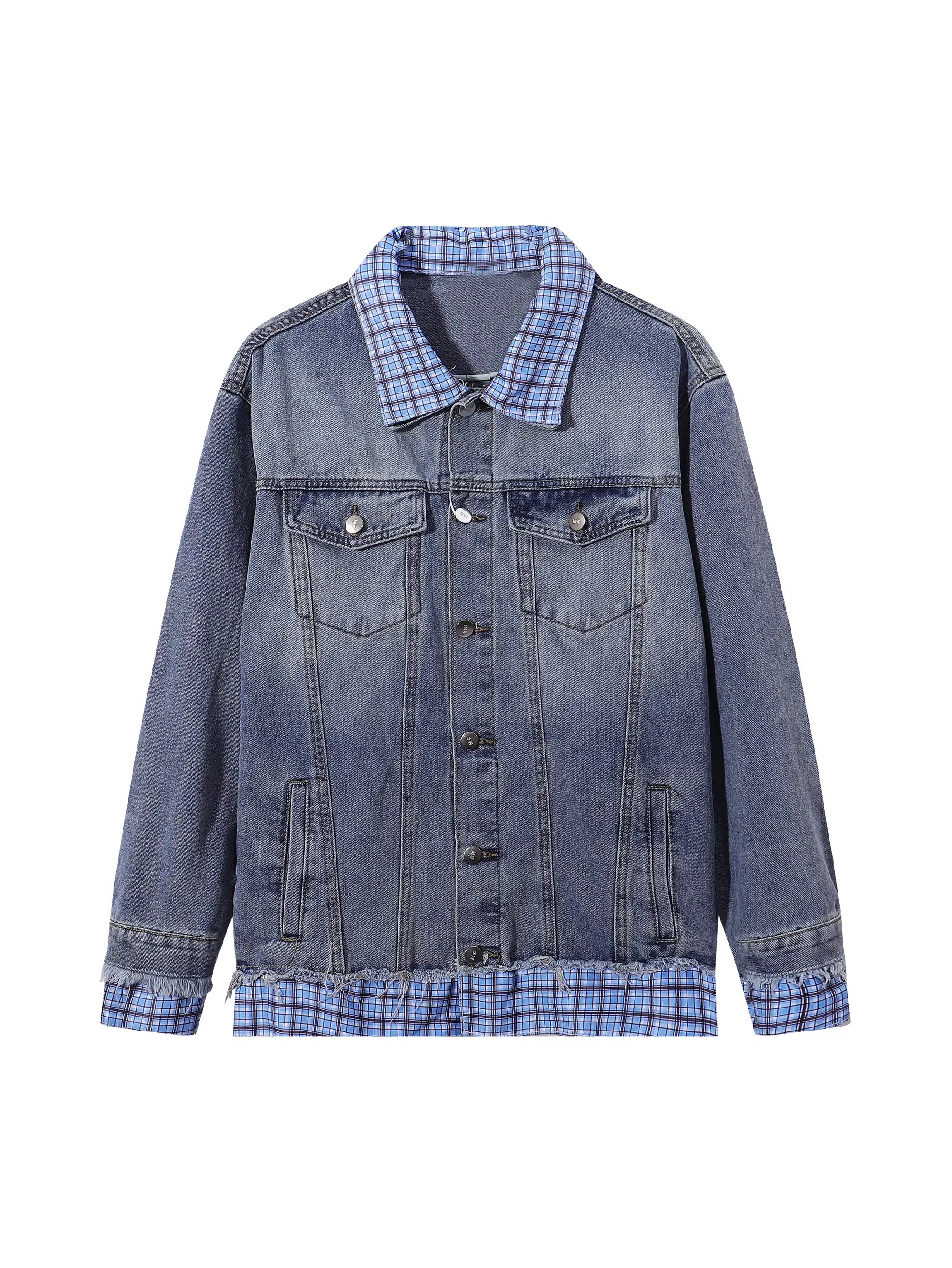 Plaid Border Jacket-S1131