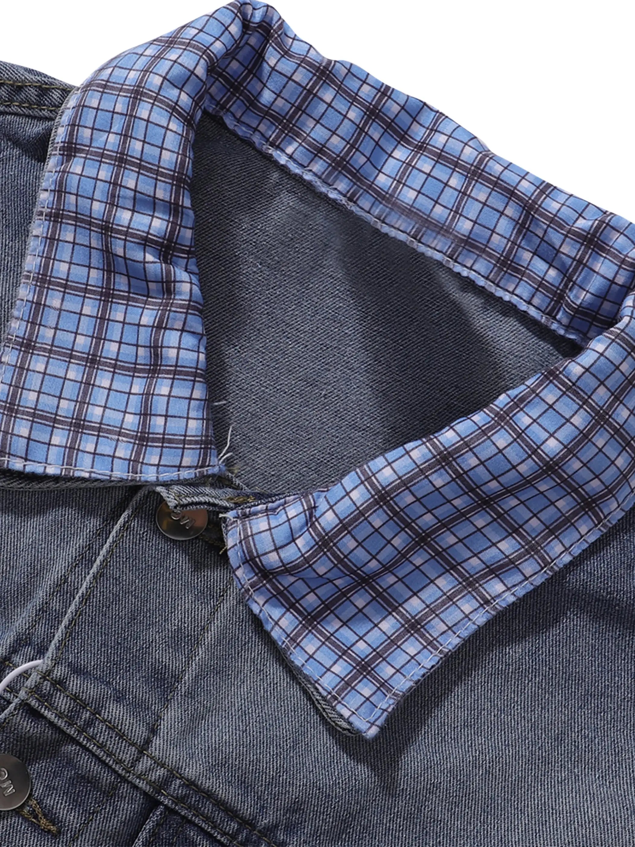 Plaid Border Jacket-S1131