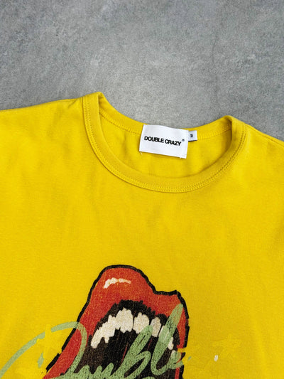 Y2K Grunge Rolling Lips Baby Tee-438