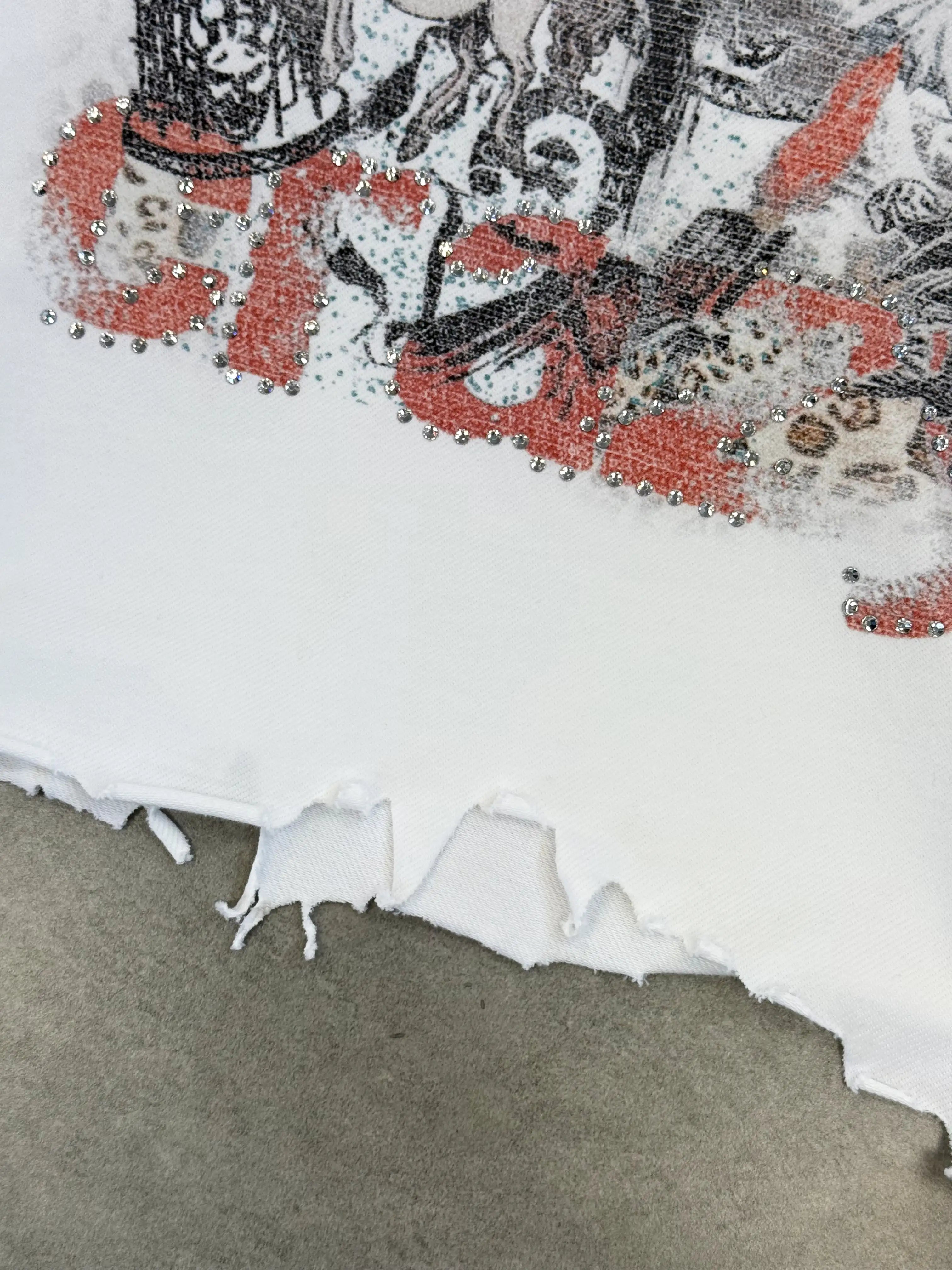 Archive Collage Distressed Tee-444