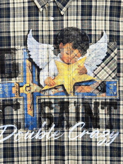 L.A. Grunge Cracked Cherub Shirt-427