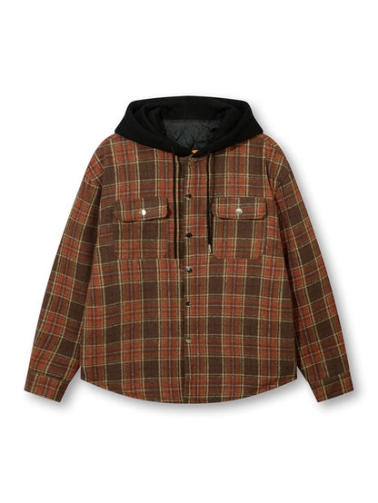 Colorblocked Check Outerwear-S1134
