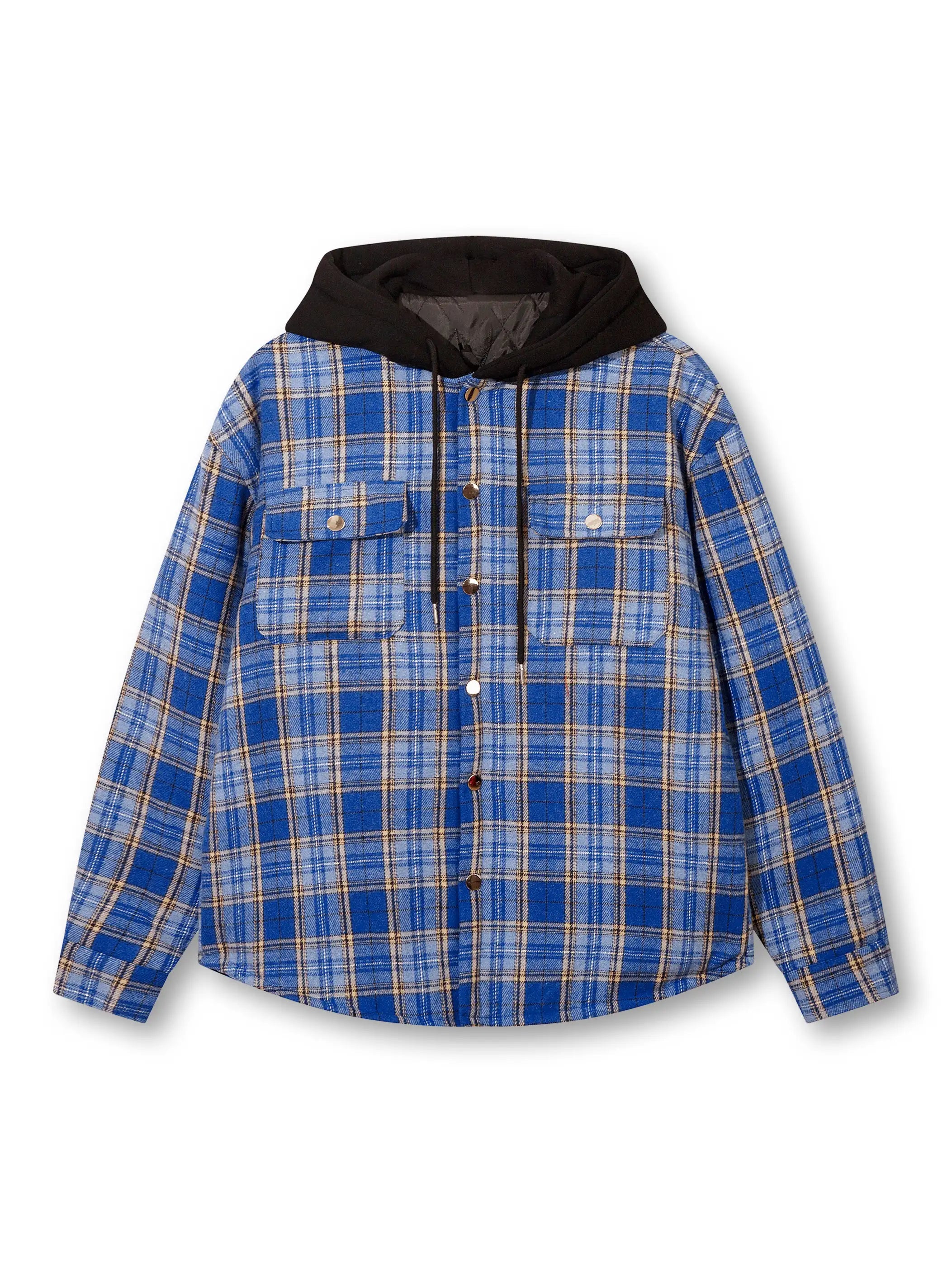 Colorblocked Check Outerwear-S1134