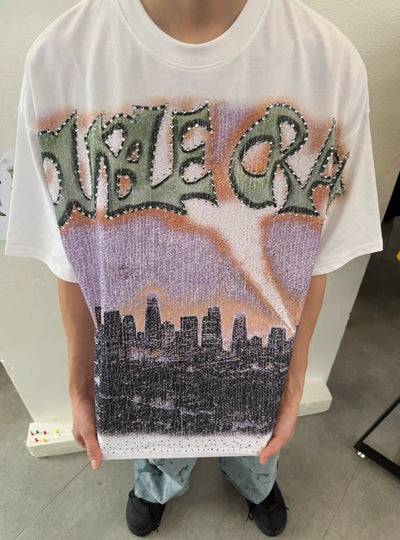 Camiseta Iced Out Boxy L.A. Skyline-435