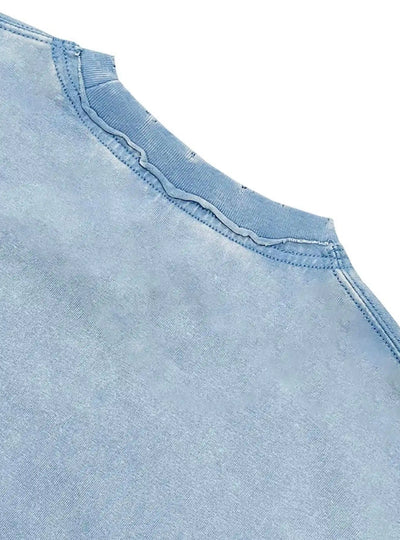 Vintage Cross Gemmed Grunge Tee-462