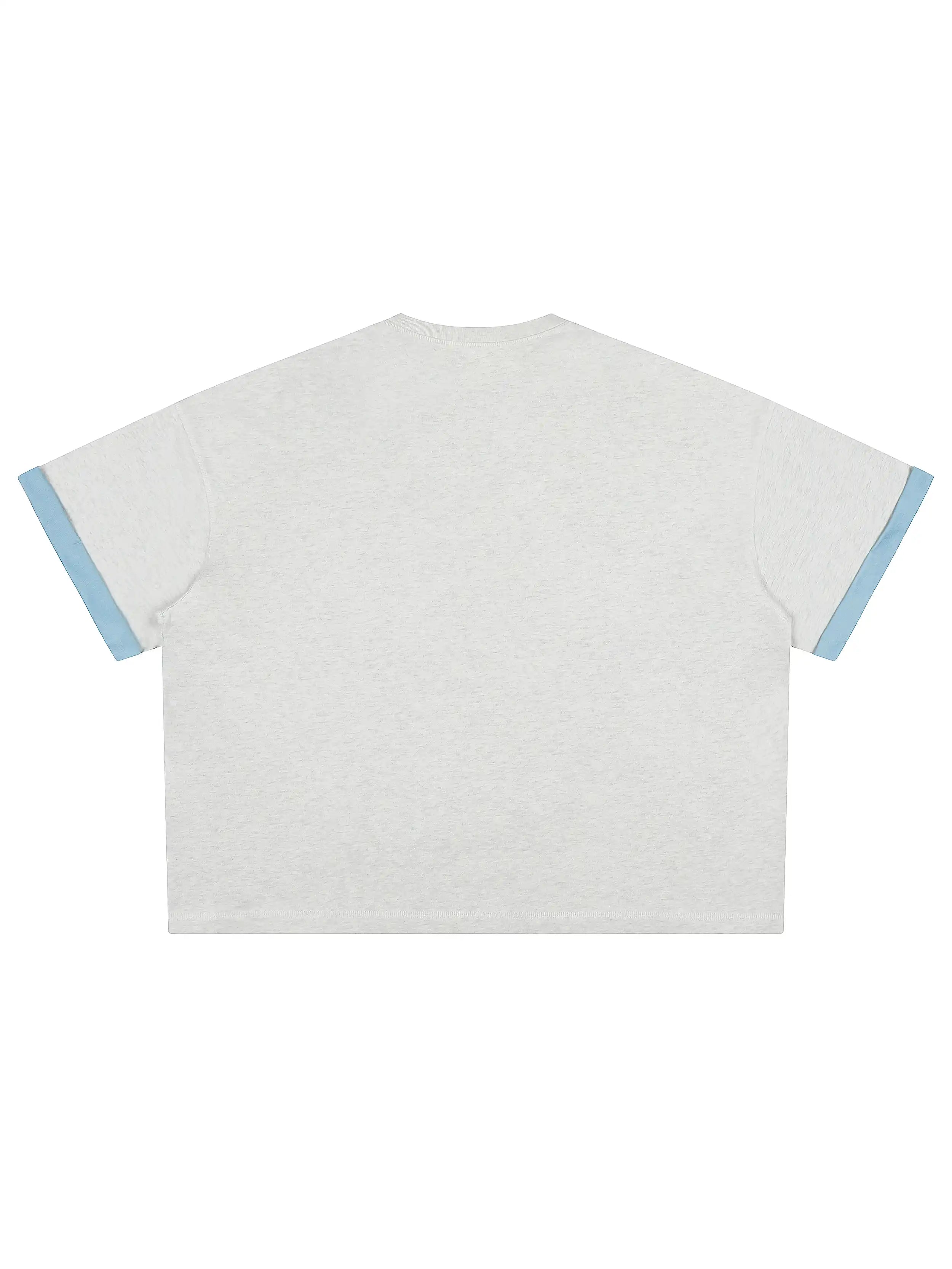 T-shirt contrastant Vegas Rhinestone Ringer - 473