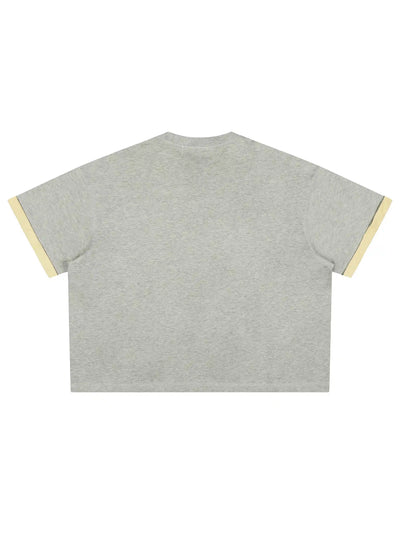 T-shirt contrastant Vegas Rhinestone Ringer - 473