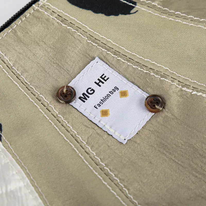 Graphic Polka Dot Croissant Bag-S1227