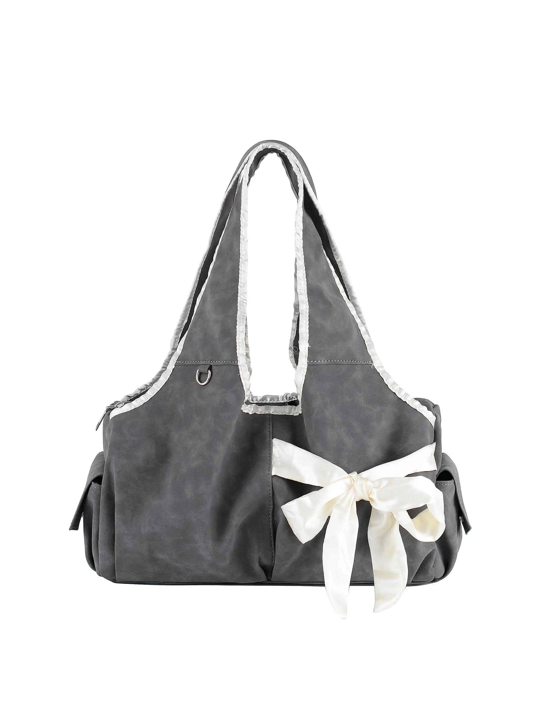 Coquette Washed Bow Shoulder Bag-S1228