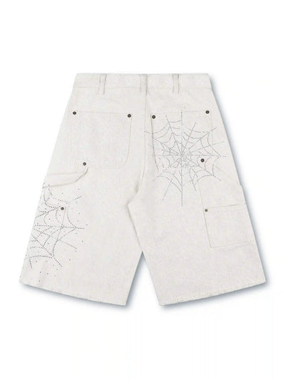 Pantalones carpinteros acampanados con salpicaduras de pintura S1204
