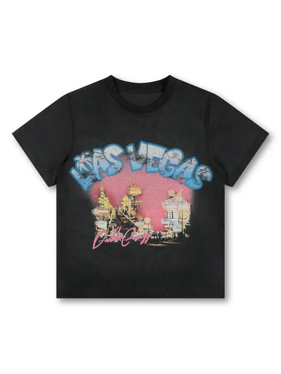 Camiseta regular Vintage Vegas de los 90-543