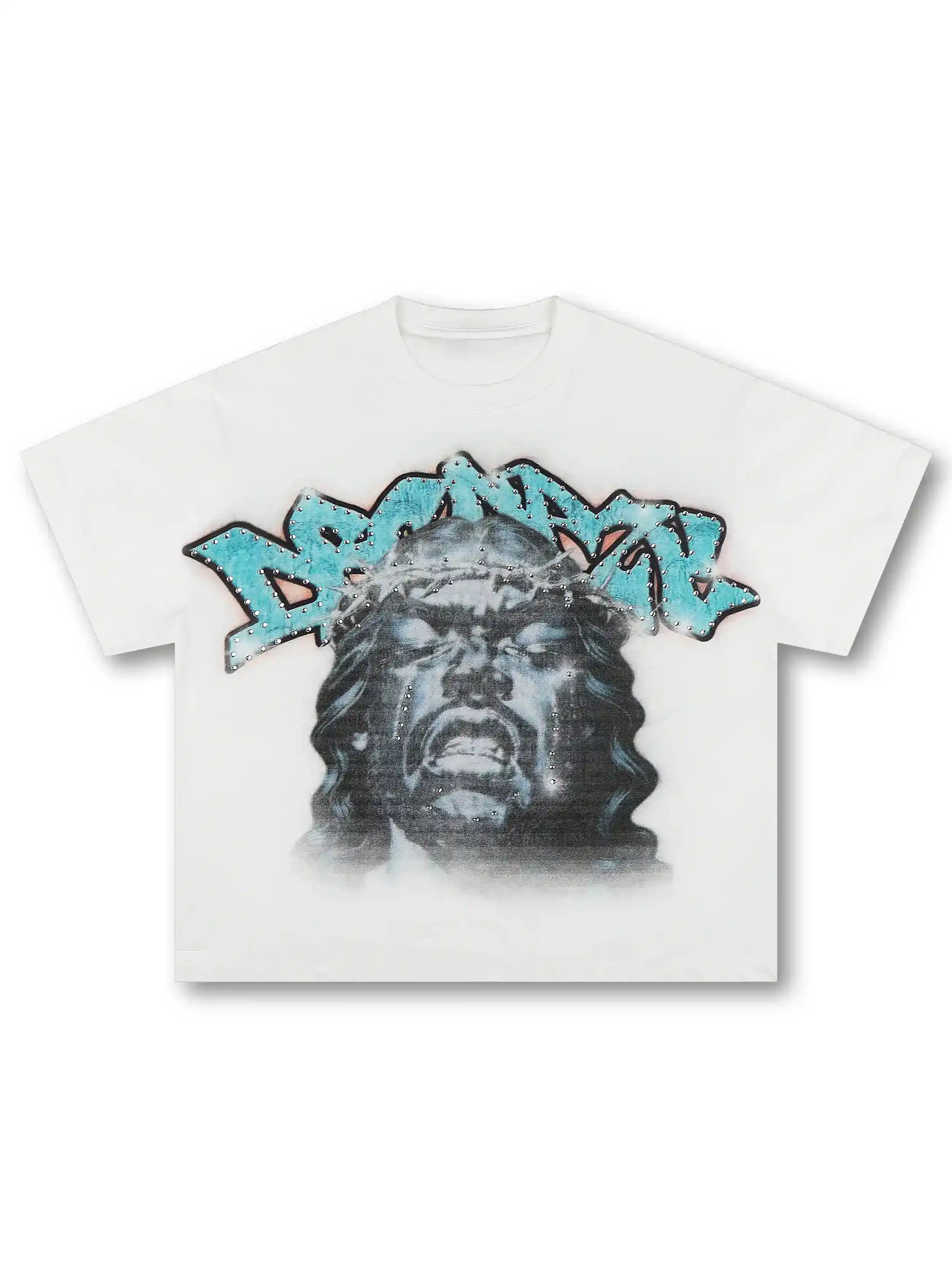 Camiseta gráfica Bling Jesús Llorando-529