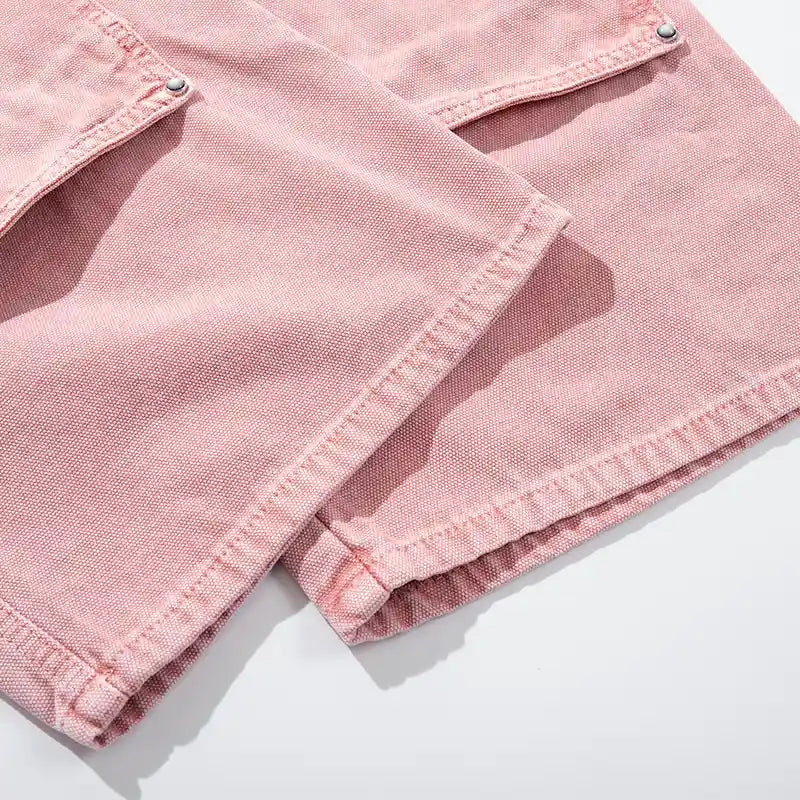 Faded Pink Double Knee Jeans-S1219