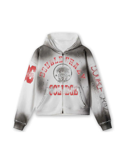 Sudadera con capucha Crazy College-374