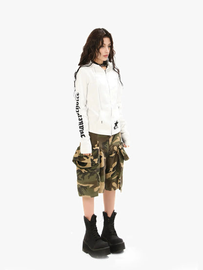 Gothic Star Punk Slim Hoodie Jacket-S1104