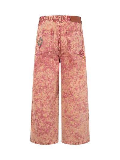 Stitched Symbol Trap Jeans-S1186