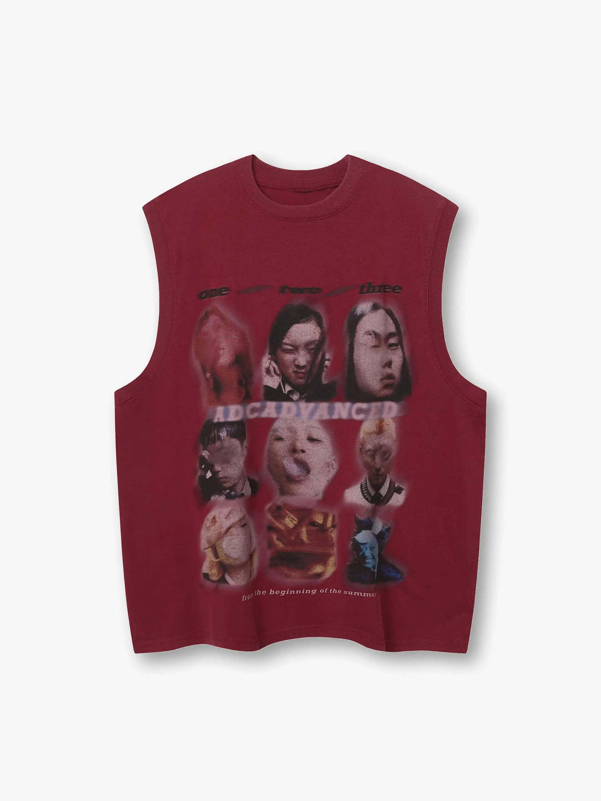 Abstract Portrait Vest-S1099