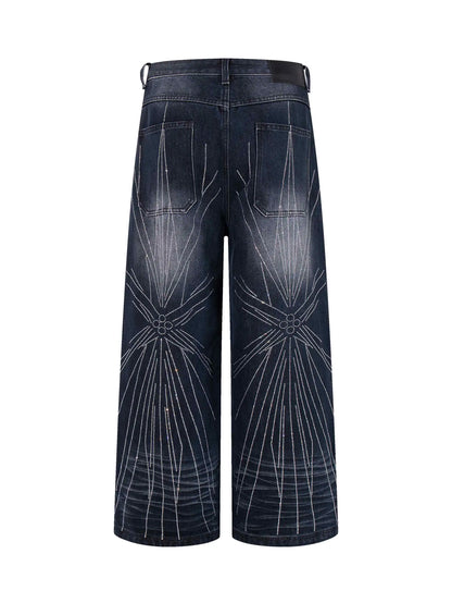 Crystal Ray Trap Jeans-S1193