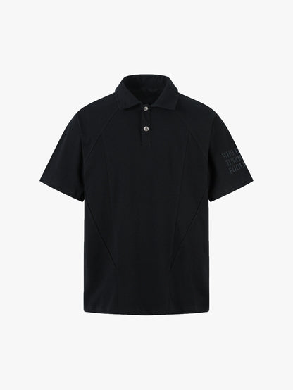 Minimalist Black Polo Streetwear Tee-S1028