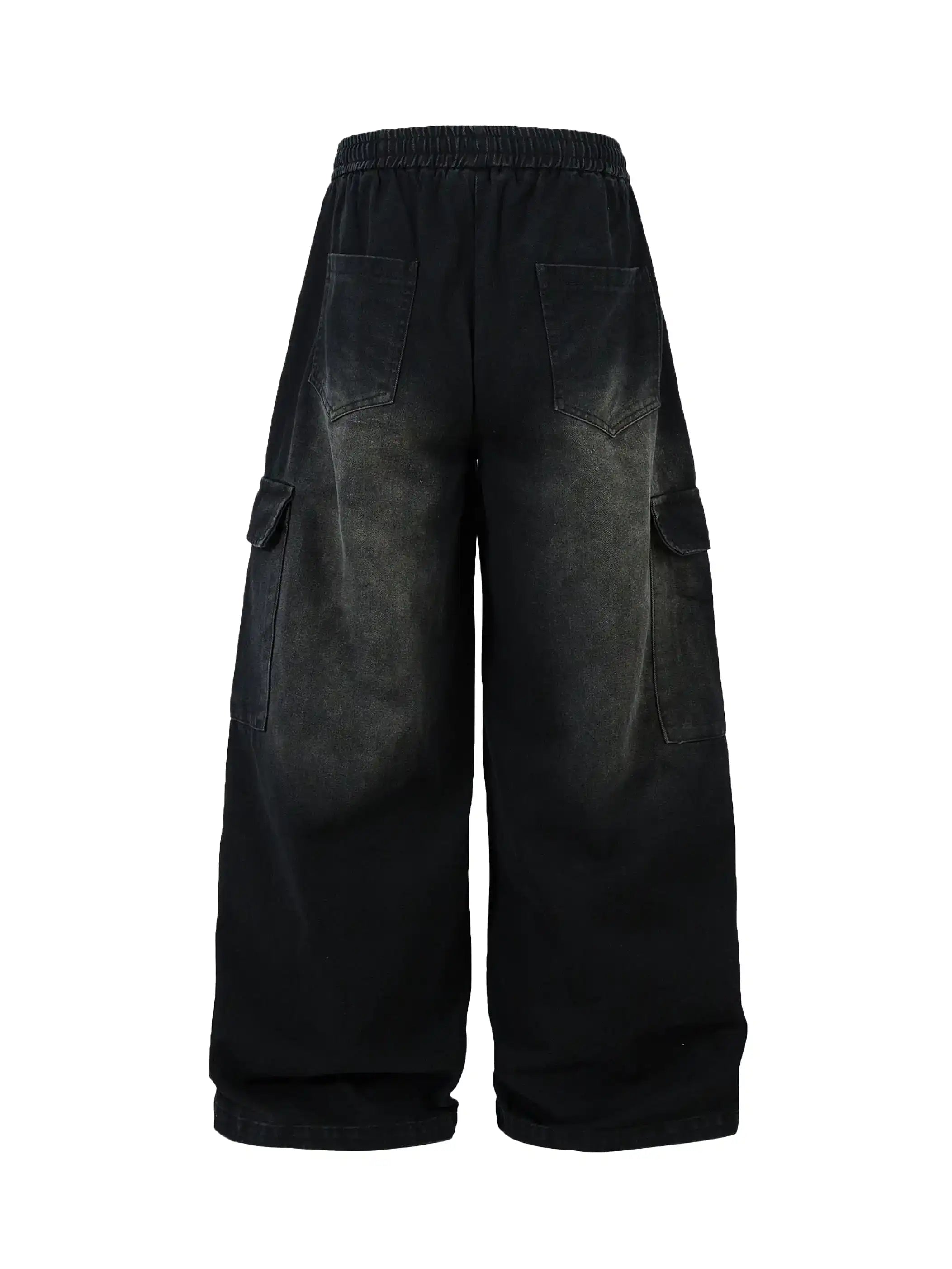 Pantalon délavé style urbain-S1067