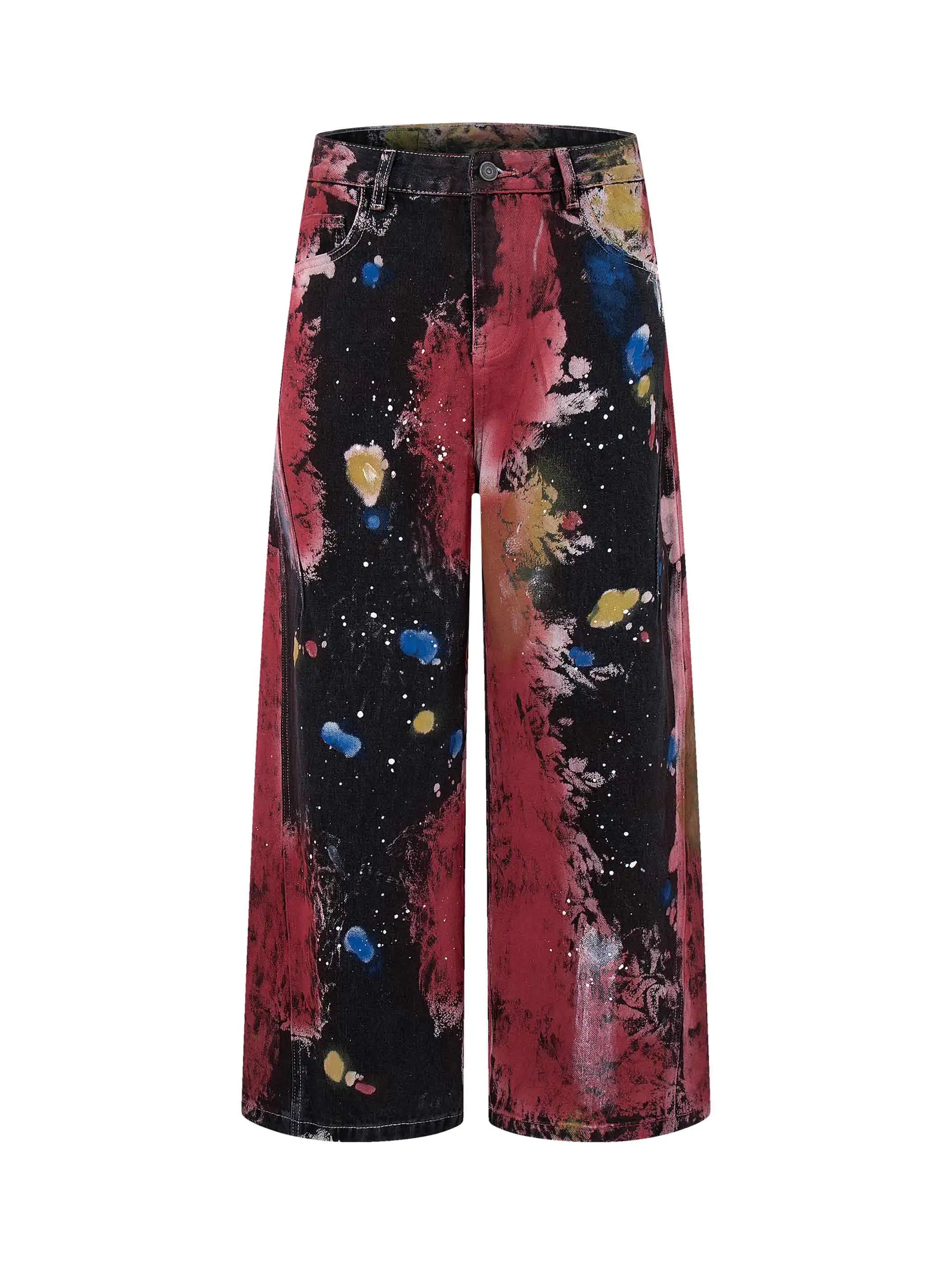 Red Chaos Trap Jeans-S1191