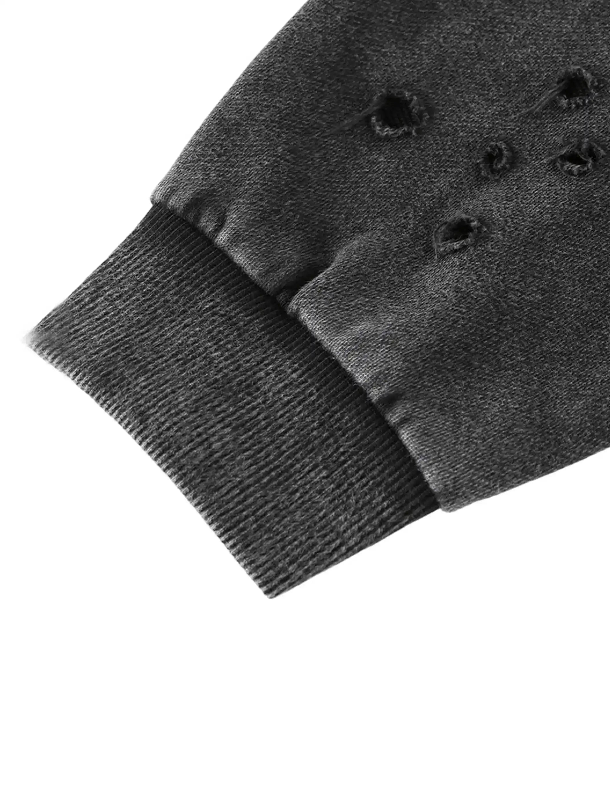 Alien Victory Distressed Hoodie-315