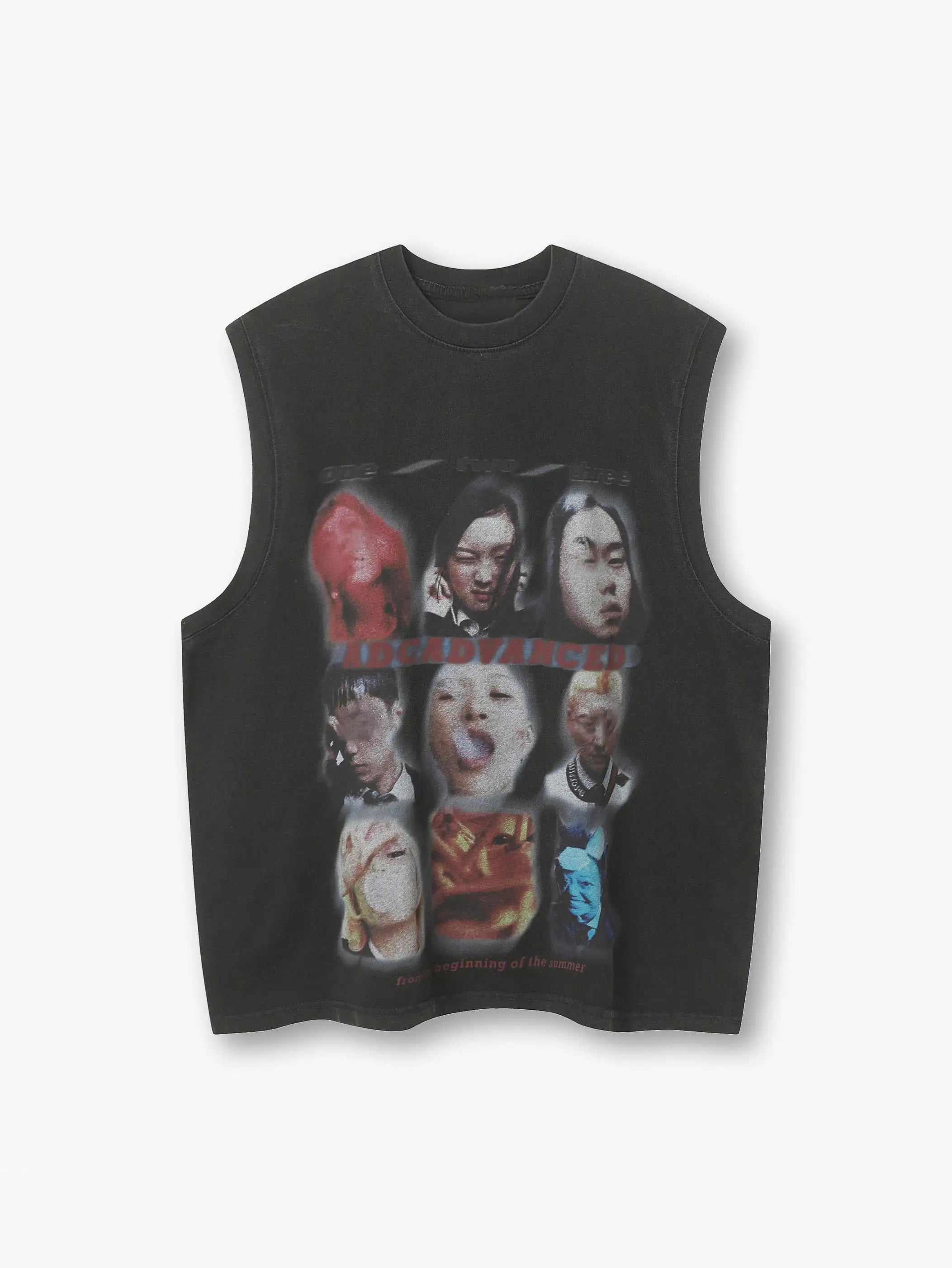 Abstract Portrait Vest-S1099