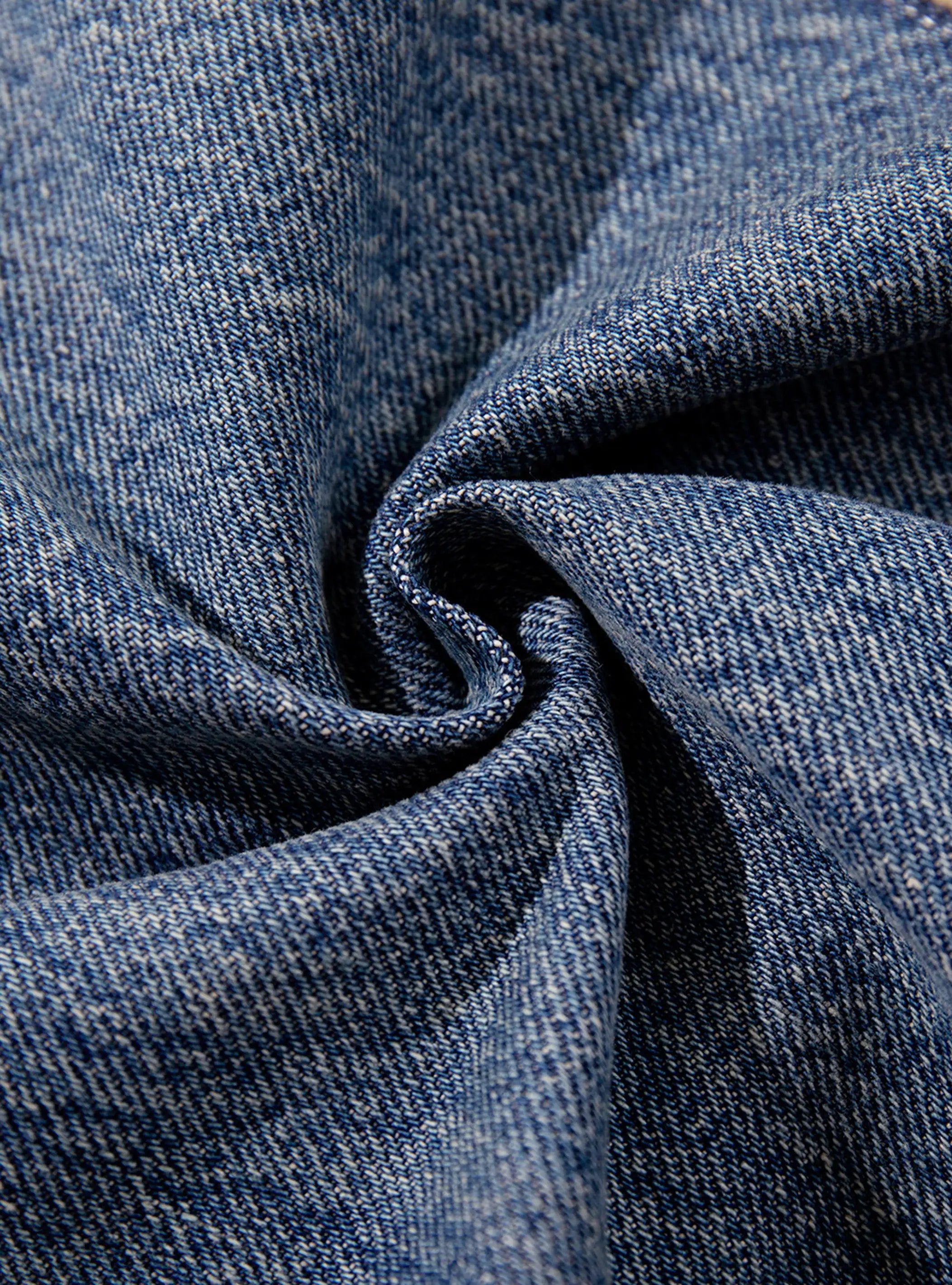 Flame Stitch Trap Jeans-S1187