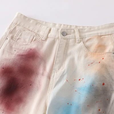 Jean ample « Punk Spray Paint » - S1230