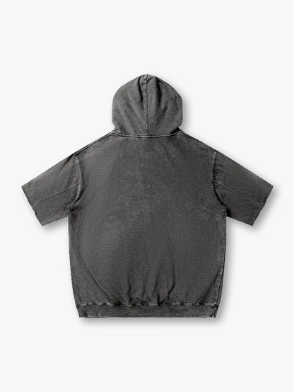 Hustler Masked Graphic Hooded T-shirt-211