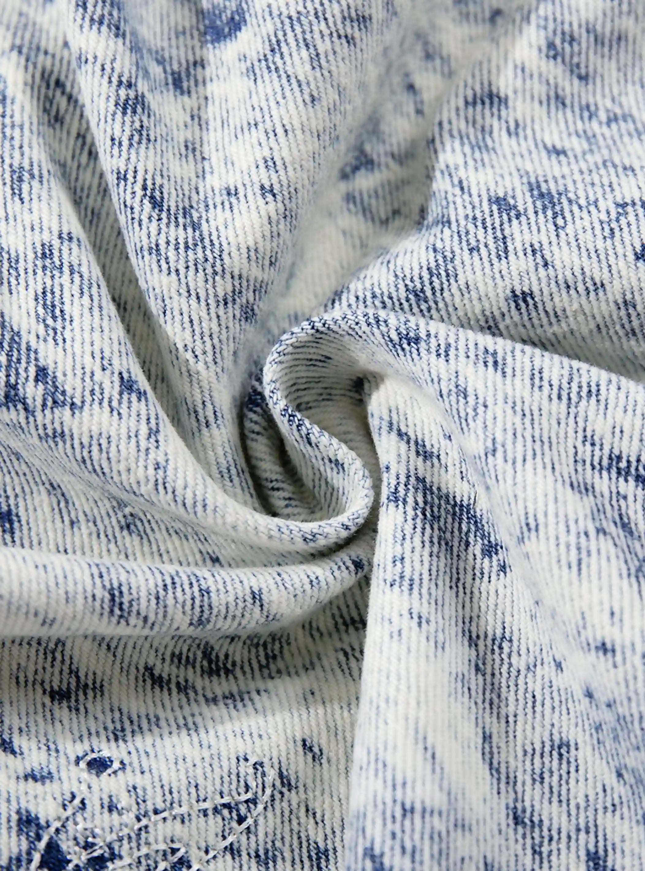 Embroidered Wide-Leg Cotton Pant-S1205