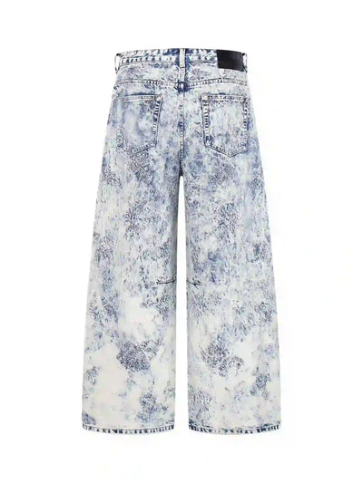 Embroidered Wide-Leg Cotton Pant-S1205