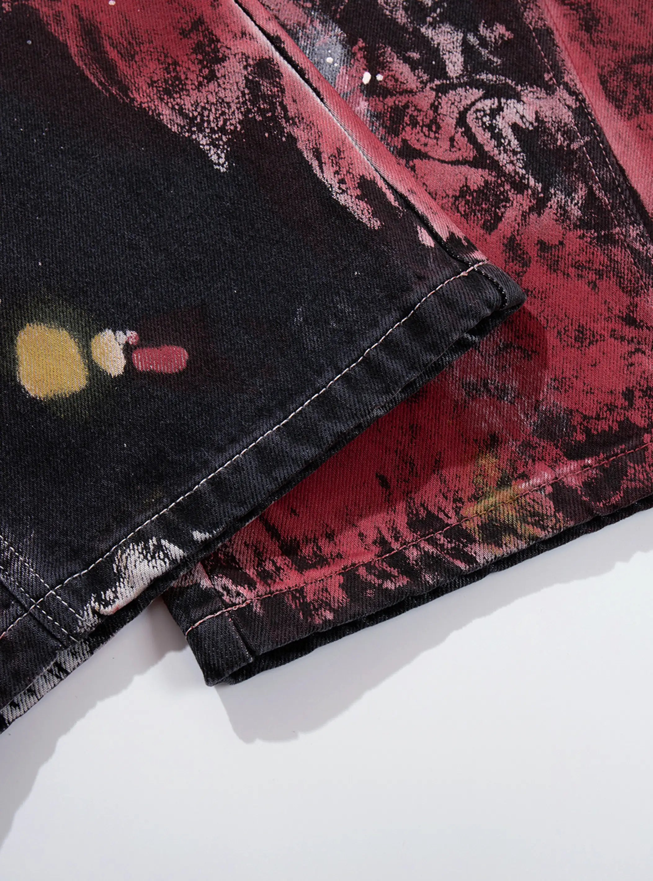 Red Chaos Trap Jeans-S1191