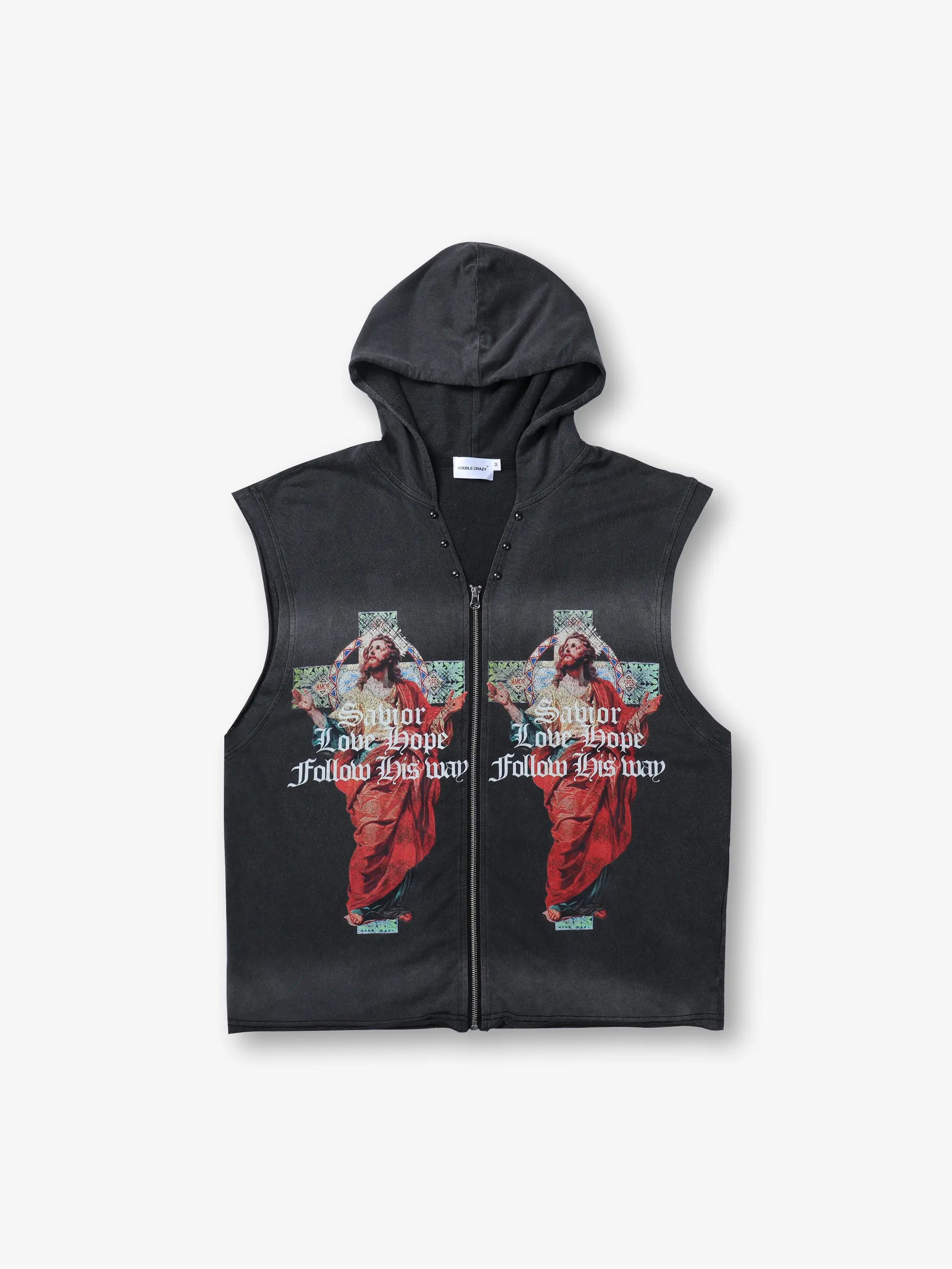 Sacred Rebel Hooded Vest-238