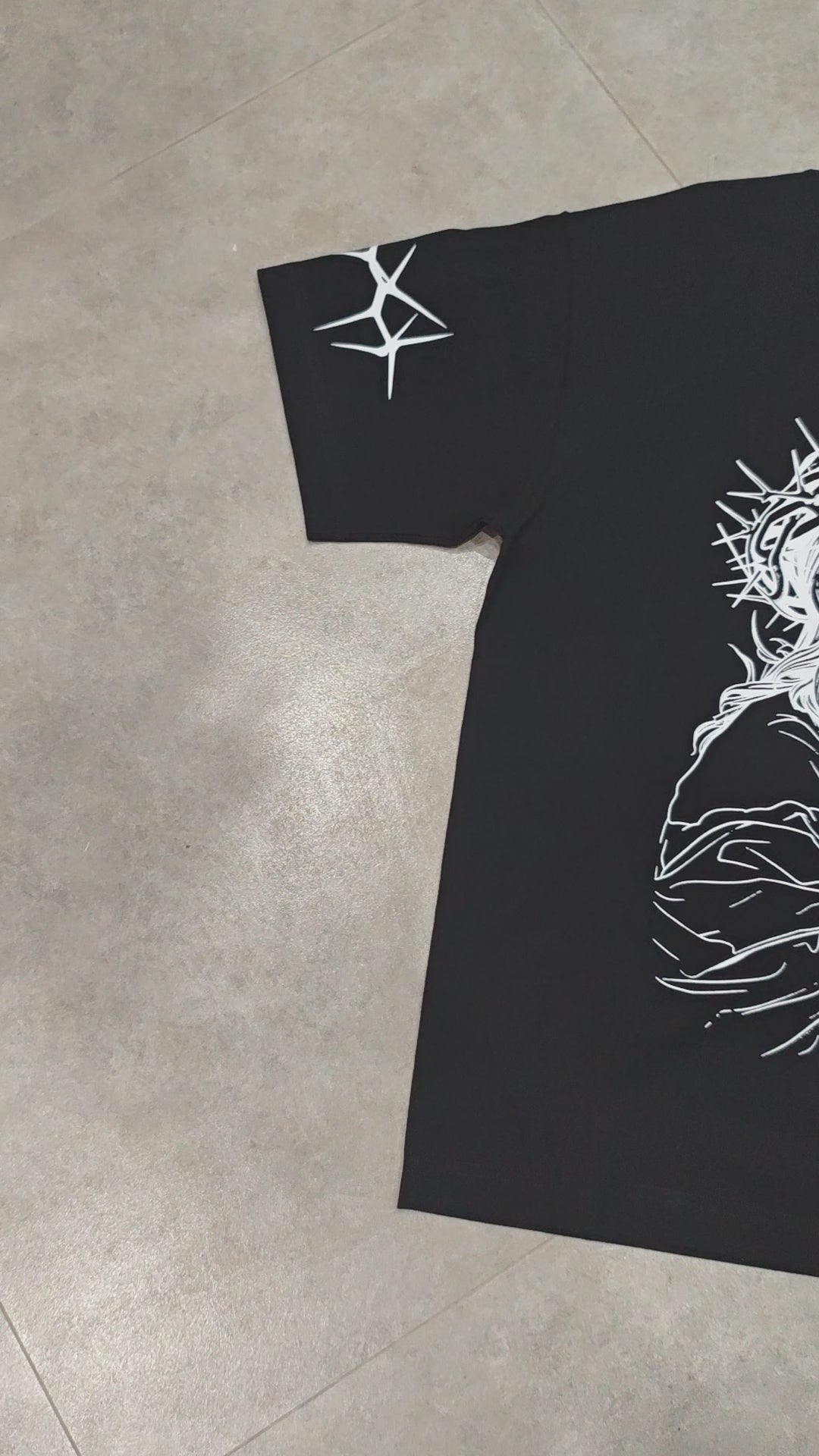 Load video: Crown of Thorns Jesus T-shirt -135