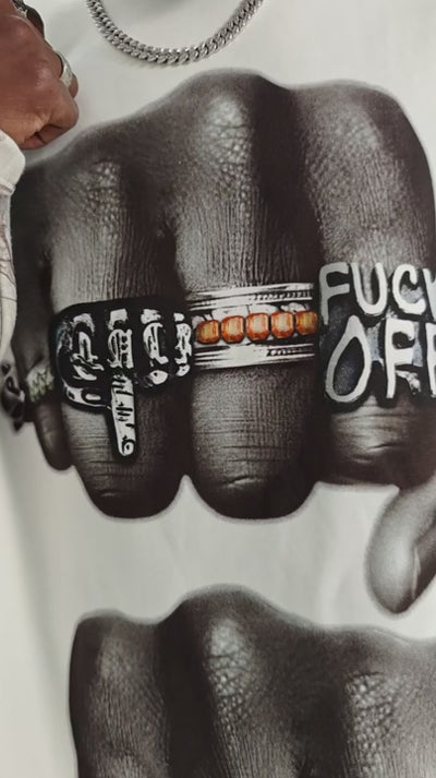 Rude Knuckles Layered T-shirt-313