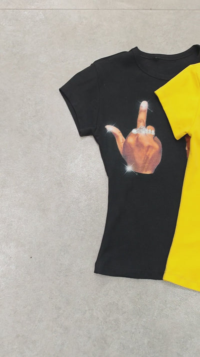 Radiant Cross Stud Baby Tee-268