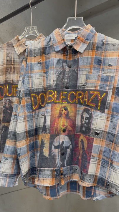 Redemption Cross Plaid Shirt-352