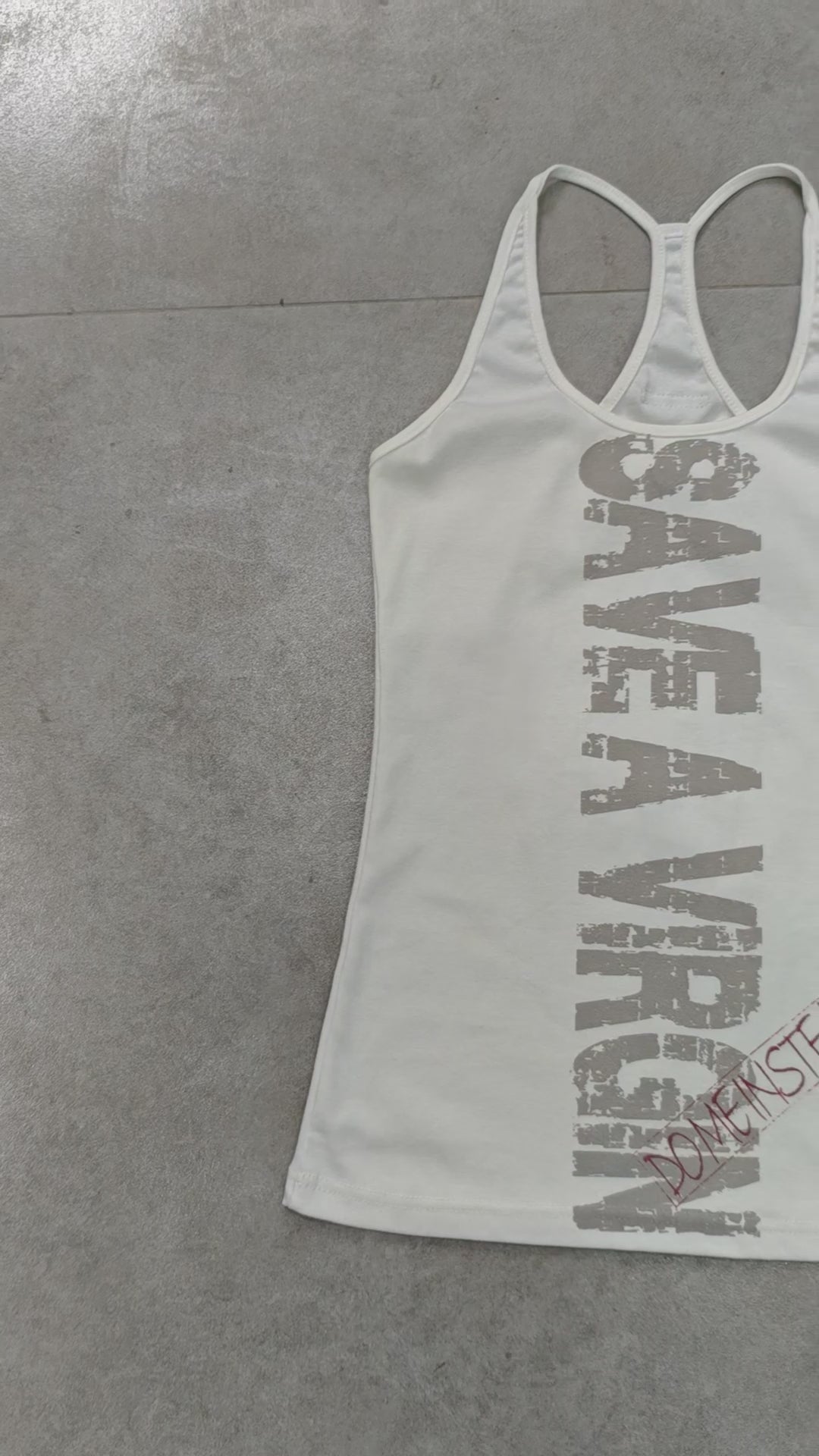 Rebel 'Save a Virgin' Graphic Tank-272