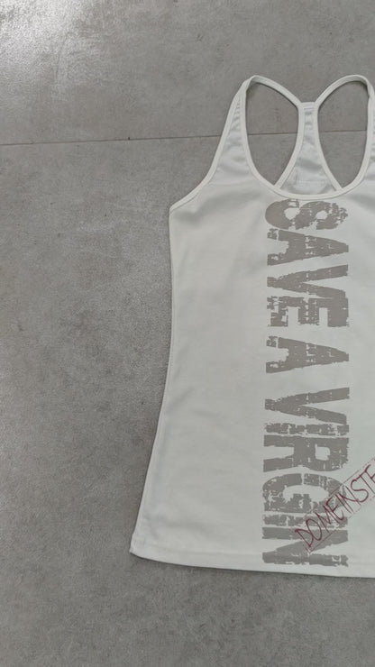 Rebel 'Save a Virgin' Graphic Tank-272