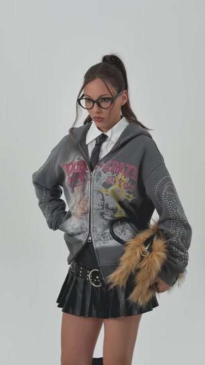 Sacred Shine Graphic Hoodie-346