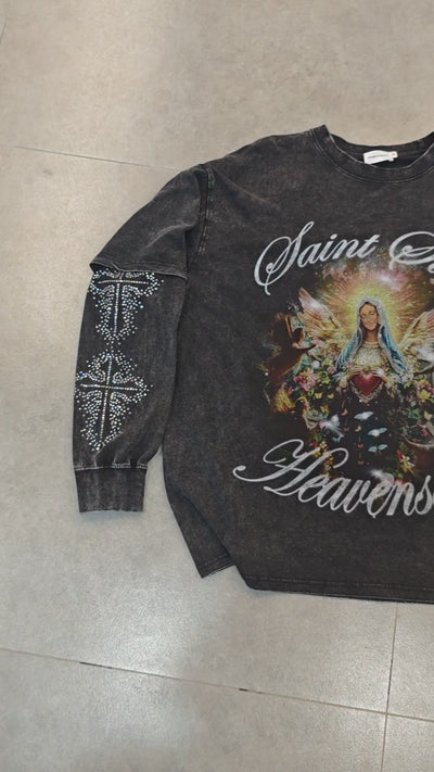 Heavensent Angel Awakening Long Sleeve T-shirt-156B